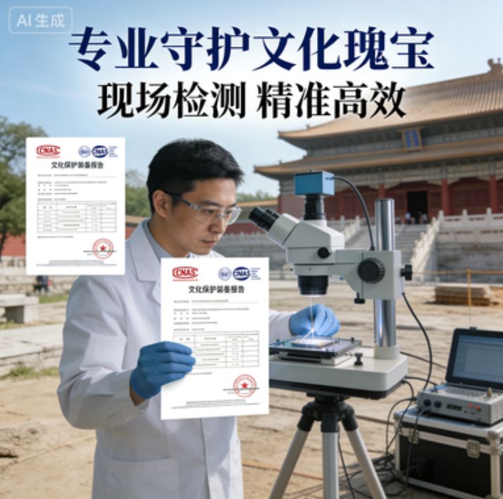 文物保護(hù)裝備檢測(cè)出 CNAS和CMA 報(bào)告