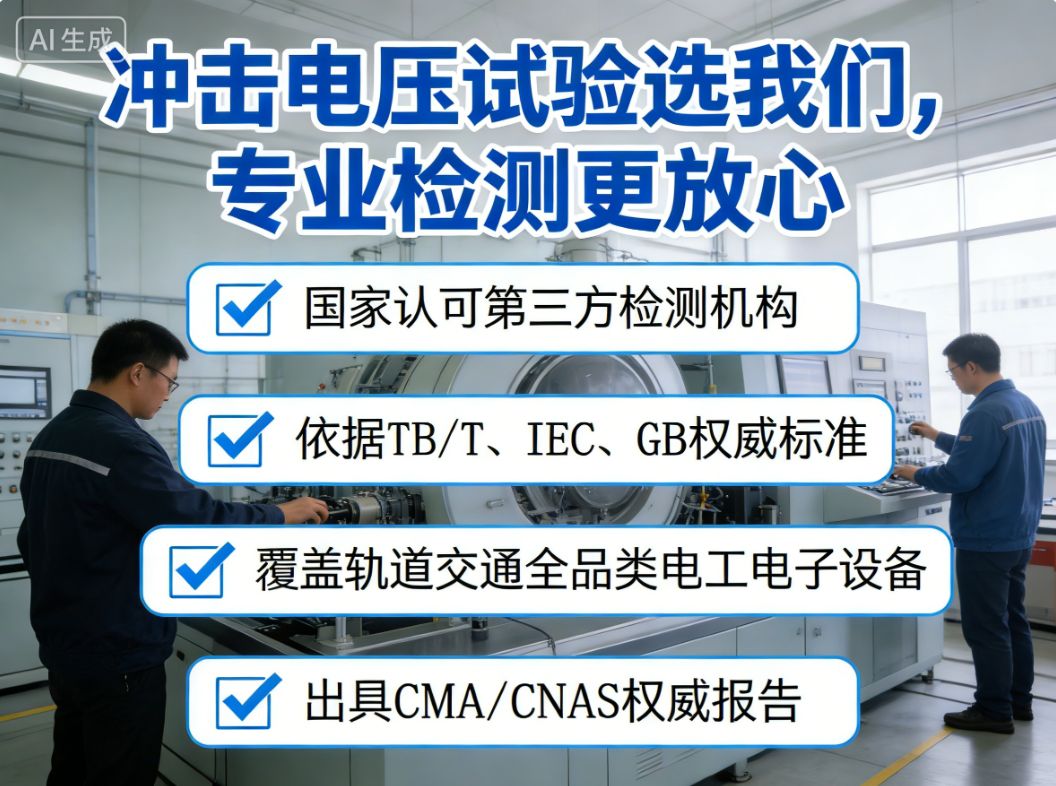 沖擊電壓試驗(yàn)檢測(cè)服務(wù)賦能軌道交通設(shè)備安全